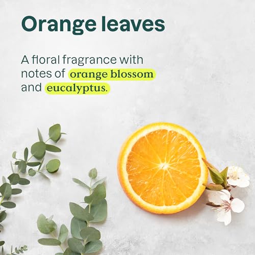 ATTITUDE Body Wash, EWG Verified Shower Gel, Dermatologically Tested, Plant and Mineral-Based, Vegan Personal Care Products, Orange Leaves, 32 Fl Oz